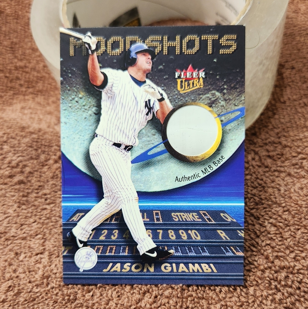 Fleer ultra moon shots Jason gambit jersey relic yankees